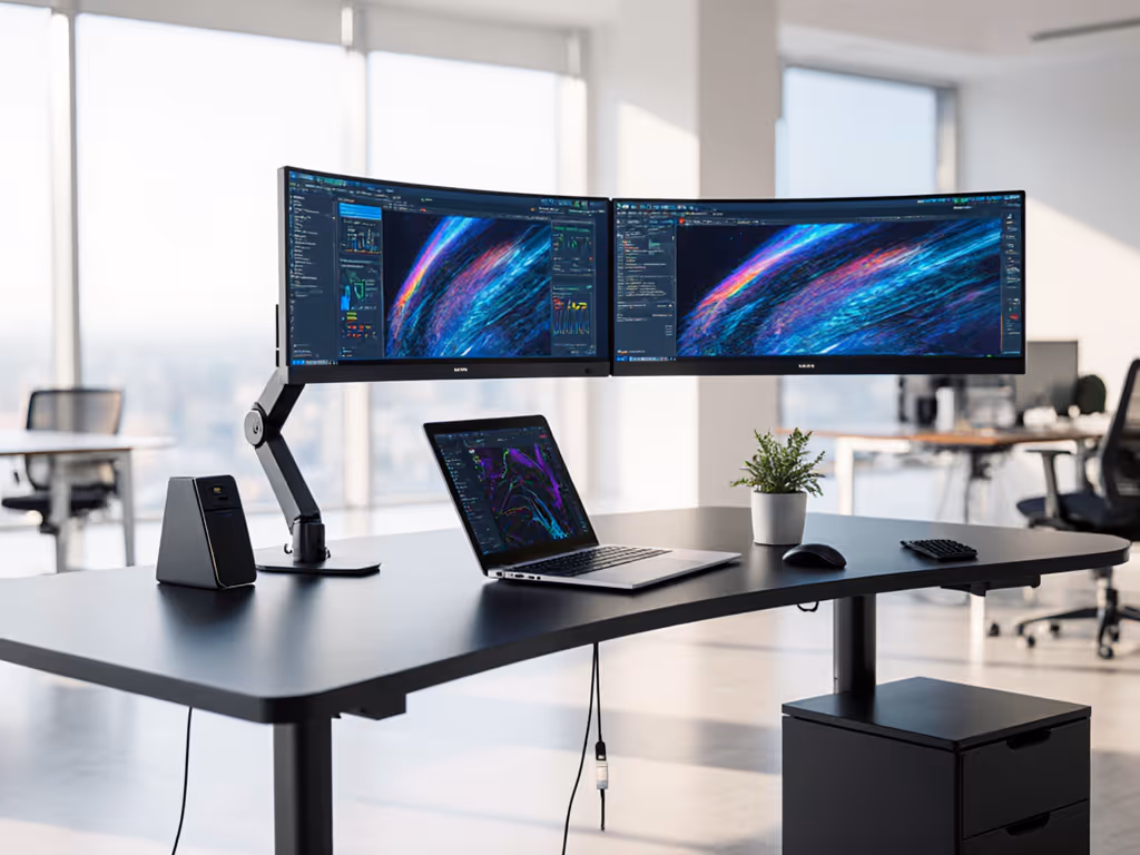 multi-monitor-ergonomic-setup