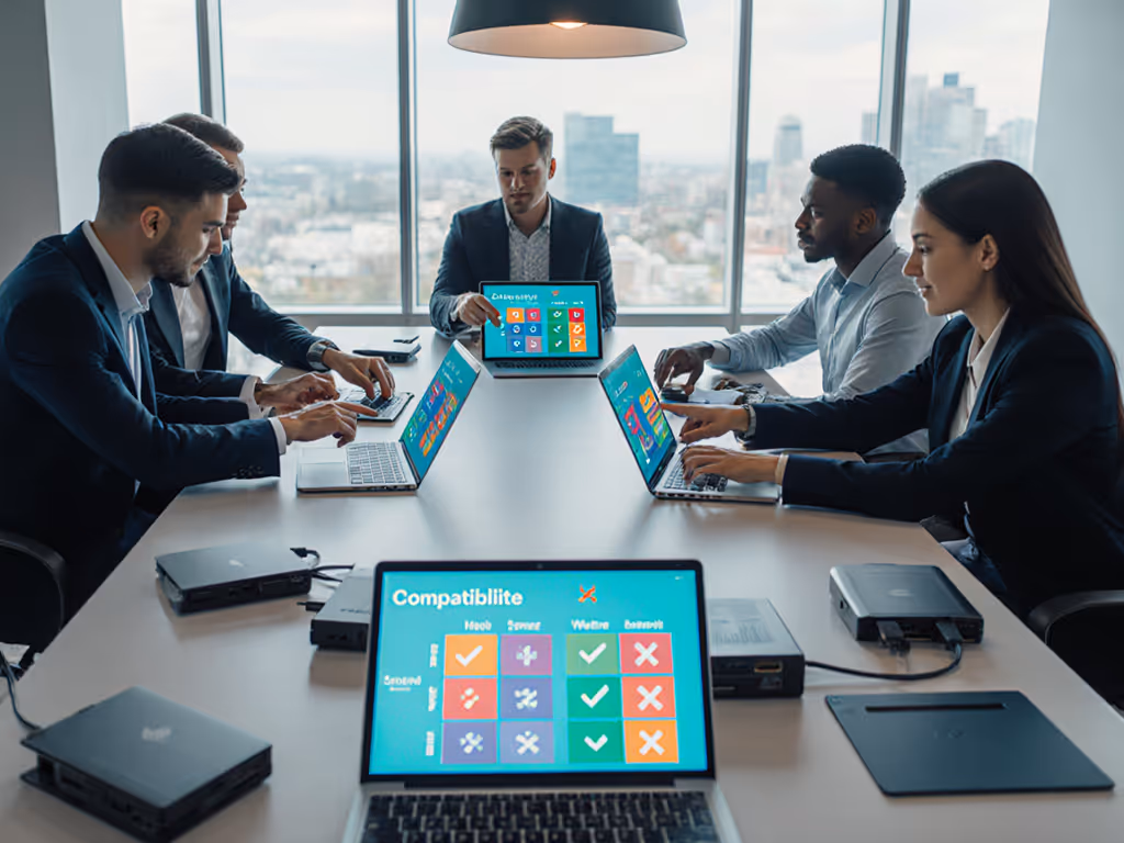 enterprise_it_team_reviewing_dock_compatibility_matrix