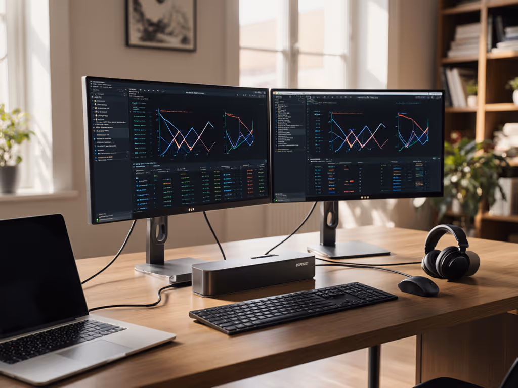 Desktop Docking Station Setup: Sustained Home Office Pixels