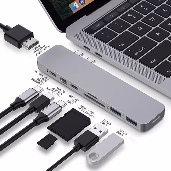 HyperDrive Mac USB C Hub Adapter