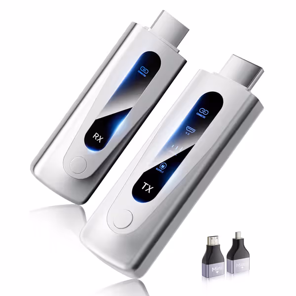 2025 Upgraded Wireless HDMI Transmitter and Receiver